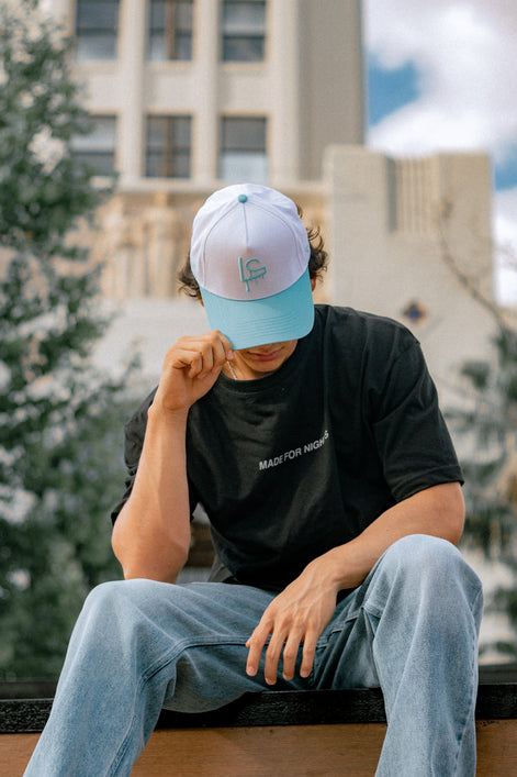 La Cream Blue & White Snapback